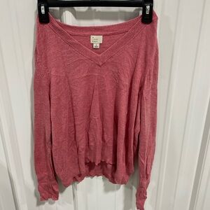Pink knit sweater